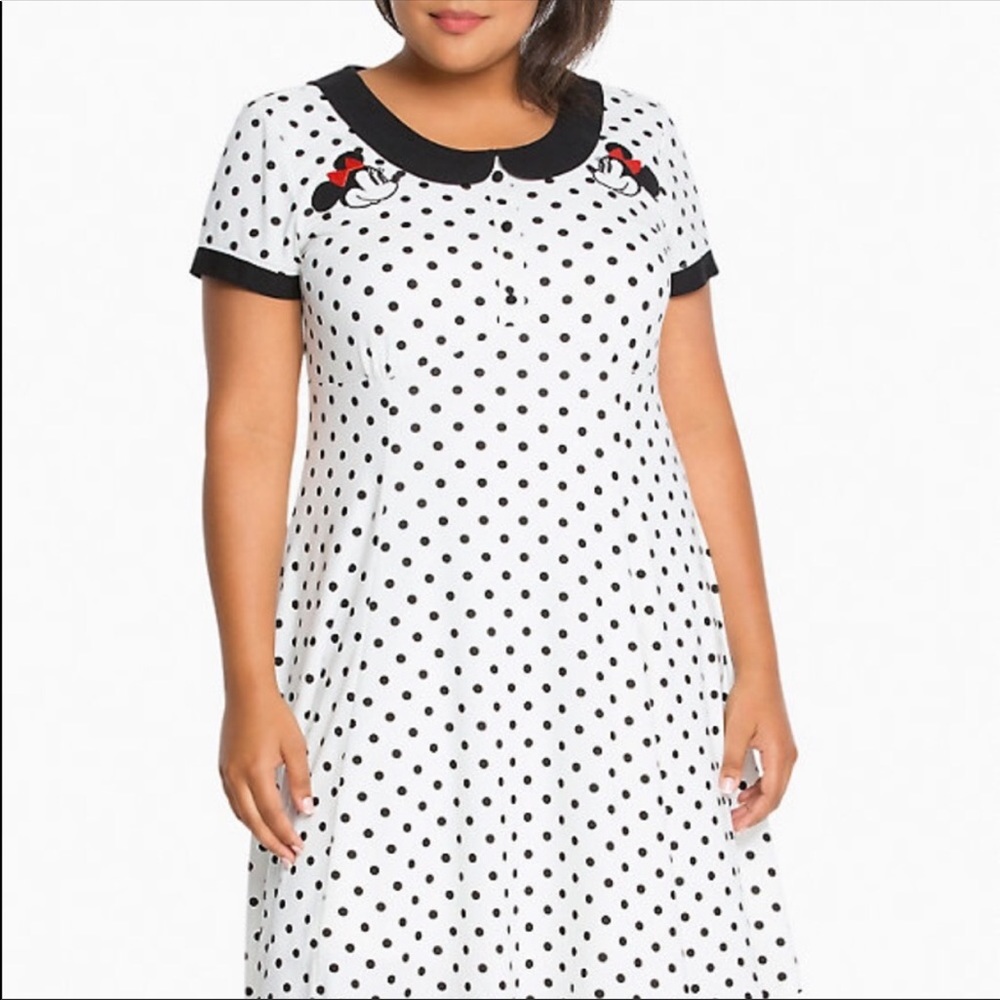 Torrid Disney Minnie Mouse polka dot dress SZ 0